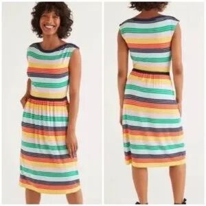 Boden Eleanor Jersey Multicolored Sleeveless Sundress